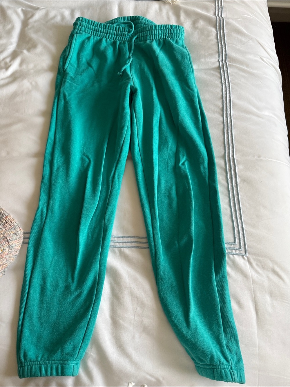 TNA Cozy Women’s  Teal Fleece Joggers
